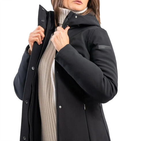 RRD Parka lungo Parka Donna lungo Winter Long Nero - Francavilla Moda